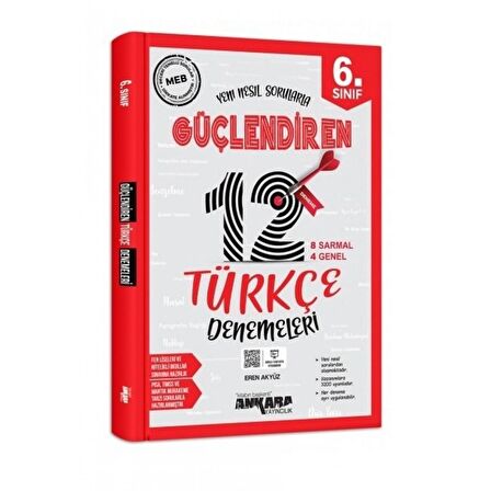 6. Sınıf Güçlendiren Türkçe 12 Deneme Sınavı