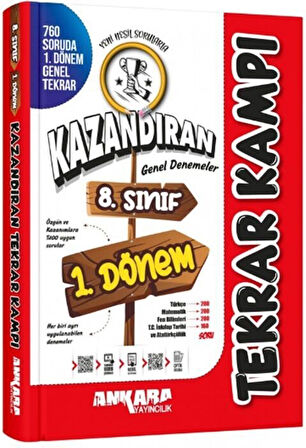 8. Sınıf 1. Dönem Kazandıran Tekrar Kampı Ankara Yayıncılık