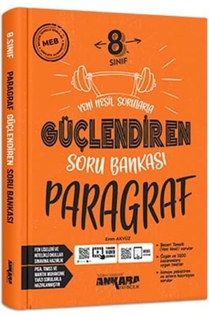 8. Sınıf Güçlendiren Paragraf Soru Bankası Ankara Yayıncılık