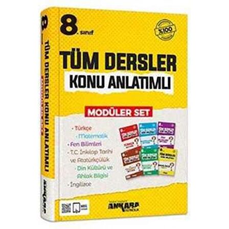 8. Sınıf Tüm Dersler Konu Anlatımlı Modüler Set Ankara Yayıncılık