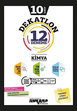 10. Sınıf Kimya Dekatlon 12 Deneme