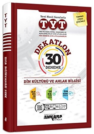 TYT Din Kültürü ve Ahlak Bilgisi Dekatlon 30 Deneme