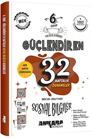 6. Sınıf Sosyal Bilgiler Güçlendiren 32 Haftalık Kazanım Denemeleri 2026
