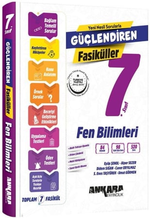 Ankara Yayıncılık 7. Sınıf Fen Bilimleri Güçlendiren Fasikül Set