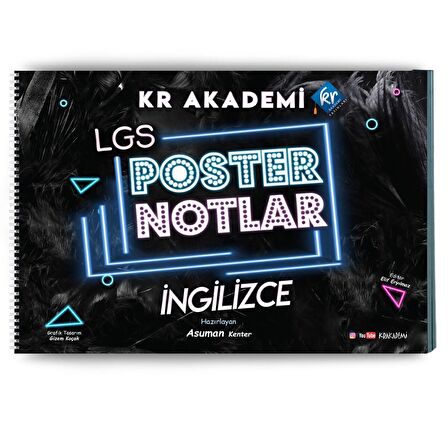 KR Akademi 8.Sınıf LGS İngilizce Poster Notları