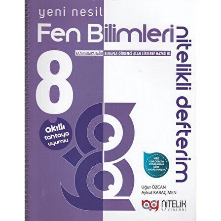 NİTELİK 8.SINIF NESİL DEFTER FEN BİLİMLERİ NİTELİKLİ