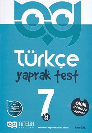 Nitelik Yayınları 7. Sınıf Türkçe Yaprak Test
