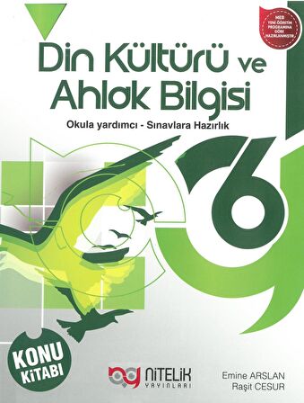 Nitelik Yayınları 6. Sınıf Din Kültürü ve Ahlak Bilgisi Konu Kitabı