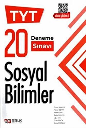 Nitelik 2021 TYT Sosyal Bilimler Video Çözümlü 20 Deneme Sınavı