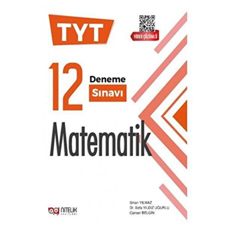 Nitelik YKS TYT Matematik 12 Deneme Sınavı Video Çözümlü