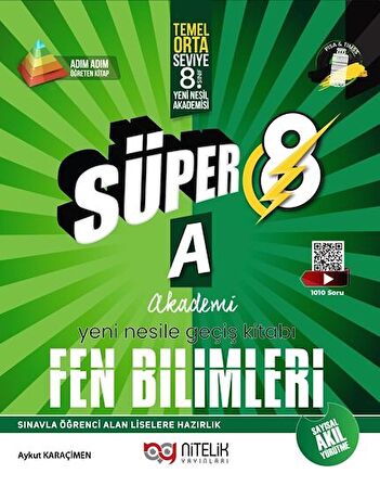 Süper 8 Fen Bilimleri A Yeni Nesile Geçiş Kitabı