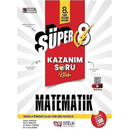 Süper 8 Matematik Kazanım Soru Kitabı