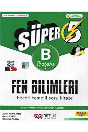 NİTELİK 5.SINIF SÜPER FEN BİLİMLERİ - B - BECERİ TEMELLİ SORU KİTABI 