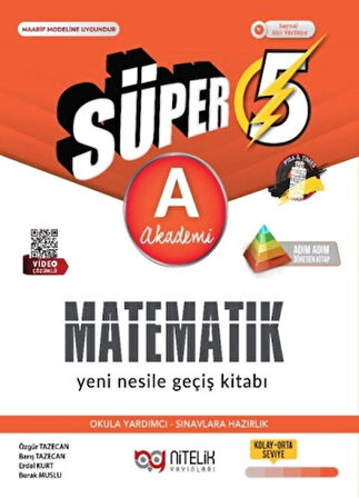 Nitelik Yayınları 5. Sınıf Süper Matematik A Yeni Nesile Geçiş Kitabı Yeni