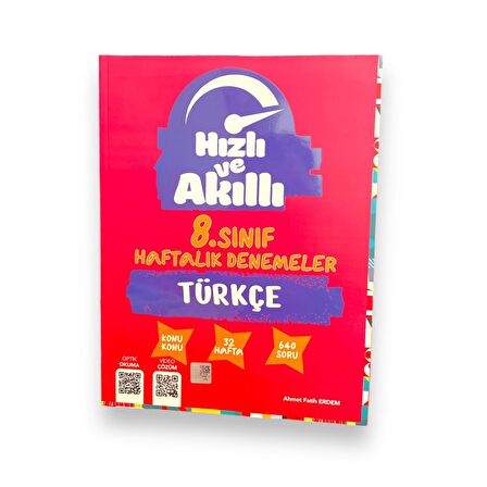 Hızlı ve Akıllı 8.Sınıf Türkçe Haftalık Denemeleri