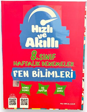 Tammat Yayıncılık 8. Sınıf Fen Bilimleri Hızlı ve Akıllı Haftalık Denemeler