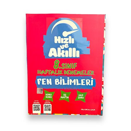 Hızlı ve Akıllı 8.Sınıf Fen Bilimleri Haftalık Denemeleri