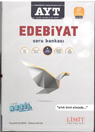 AYT Edebiyat Soru Bankası Video Çözümlü Limit Yayınları