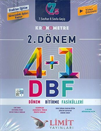 7. Sınıf 2. Dönem Kronometre Dönem Bitirme Fasikülleri Limit Yayınları