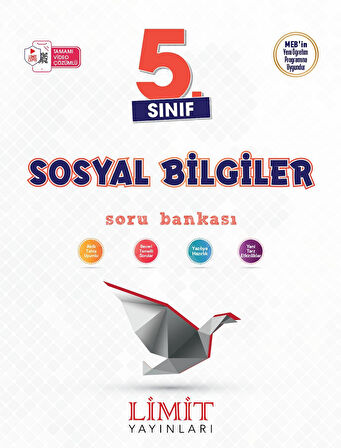 Limit 2025 5. Sınıf Sosyal Bilgiler Soru Bankası Güncel Müfredat