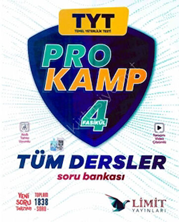 TYT Pro Kamp Tüm Dersler Soru Bankası Limit Yayınları
