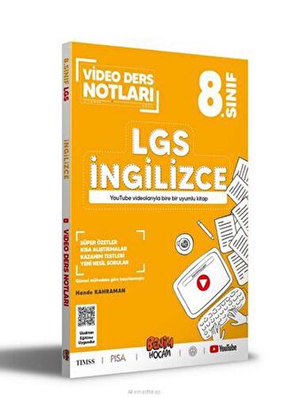 LGS 8. Sınıf İngilizce Video Ders Notları