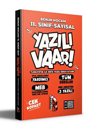 11. Sınıf Sayısal Yazılı Var Yazılı Sınav Kitabı