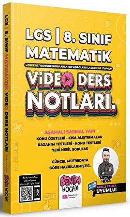 2022 LGS 8. Sınıf Matematik Video Ders Notları (Konu Anlatımı)