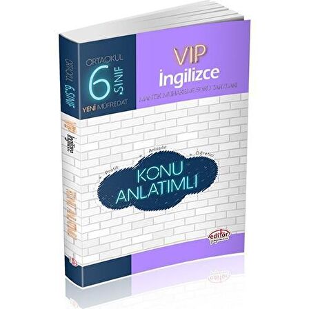 Editör - 6.Sınıf VIP İngilizce Konu Anlatımlı