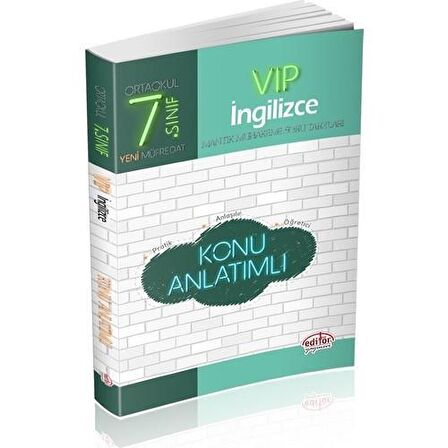 Editör - 7.Sınıf VIP İngilizce Konu Anlatımlı