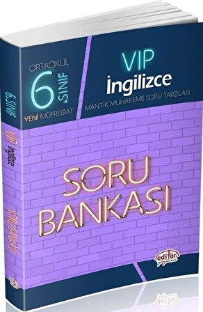 Editör VIP 6.Sınıf İngilizce Soru Bankası