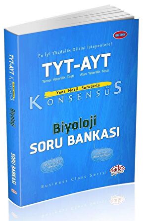 EDİTÖR TYT-AYT Konsensüs Biyoloji Soru Bankası