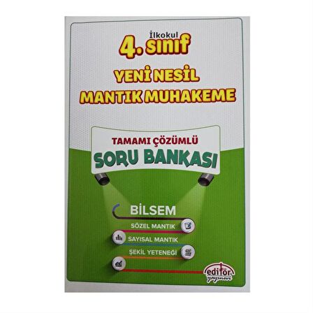 Editör 4.Sınıf Bilsem Mantık Muhakeme Yeteneği Soru Bankası