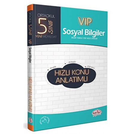 5. Sınıf VIP Sosyal Bilgiler Hızlı Konu Anlatımlı