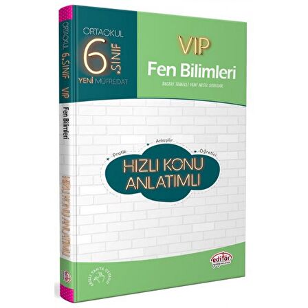 6. Sınıf VIP Fen Bilimleri Hızlı Konu Anlatımlı