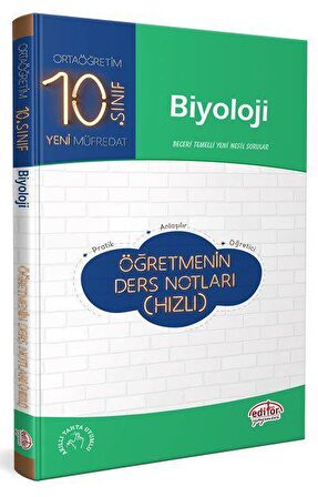 Editör 10.Sınıf Biyoloji Öğretmenin Ders Notları (Hızlı)