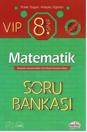 8. Sınıf VIP Matematik Soru Bankası