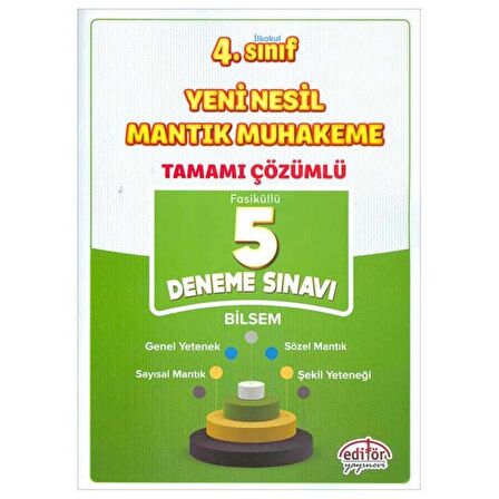 4. Sınıf Yeni Nesil Mantık Muhakeme Tamamı Çözümlü 5 Deneme Sınavı