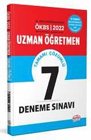 Uzman Öğretmen Tamamı Çözümlü 7 Deneme Sınavı