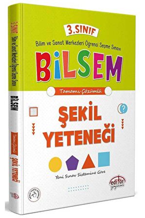 3. Sınıf Bilsem Hazırlık Şekil Yeteneği Tamamı Çözümlü