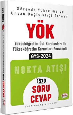 2024 GYS YÖK Nokta Atışı Soru Cevap Editör Yayınları