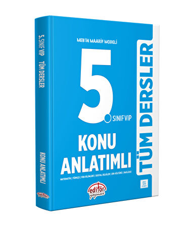 Editör 5. Sınıf VIP Tüm Dersler Konu Anlatımlı Editör Yayınevi