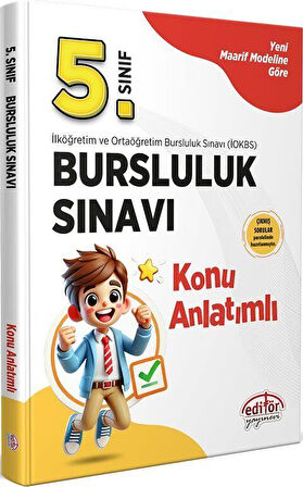 5. Sınıf Bursluluk Sınavı Konu Anlatımlı Editör Yayınları 9786052806685