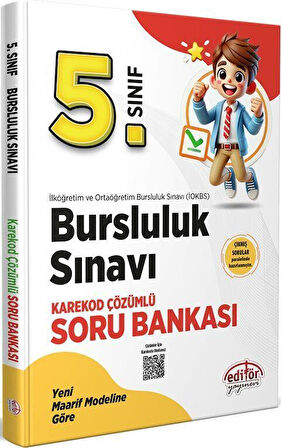 5. Sınıf Bursluluk Sınavı Güncel Soru Bankası Editör Yayınları