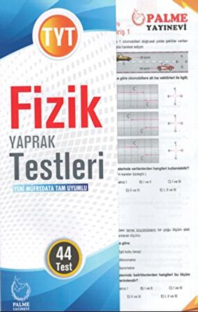 Palme TYT Fizik Yaprak Testleri