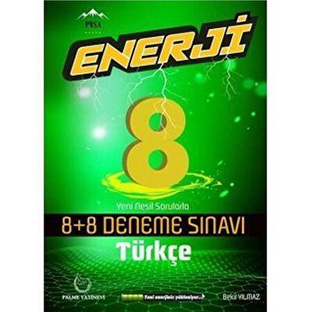 Palme 8. Sınıf Enerji Türkçe 8+8 Deneme Sınavı