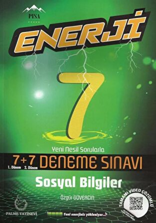 7. Sınıf Sosyal Bilgiler Enerji 7+7 Deneme Sınavı