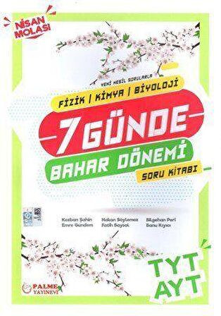 Palme TYT AYT 7 Günde Fizik Kimya Biyoloji Soru Kitabı