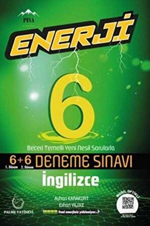 Palme 6. Sınıf Enerji İngilizce 6+6 Deneme Sınavı