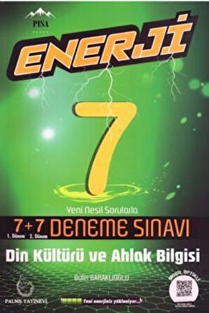 7. Sınıf Din Kültürü ve Ahlak Bilgisi Enerji 7+7 Deneme Sınavı